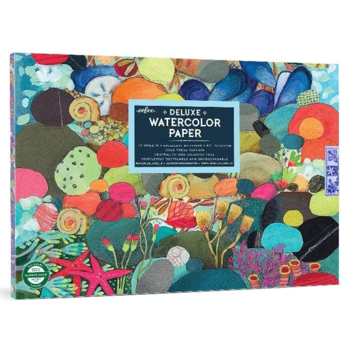 eeBoo Sketchbooks & Drawing Pads Default Tidepool Watercolor Pad