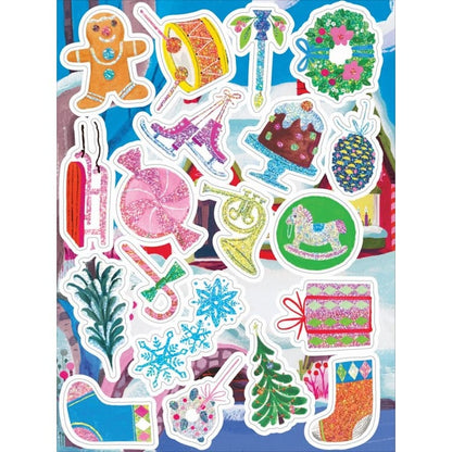 eeBoo Stickers Default Holiday In The Woods Shiny Stickers