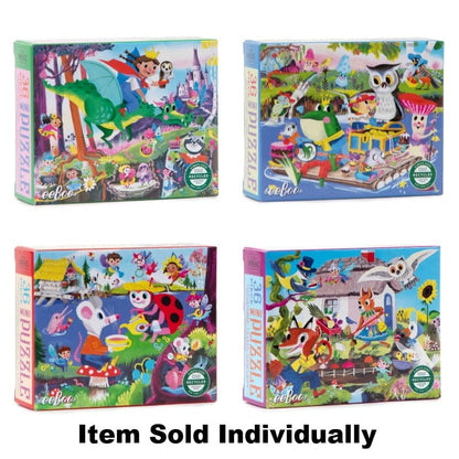 eeBoo Under 100 Piece Puzzles Fairies & Tales 36 Piece Mini Puzzle (Assorted Styles)