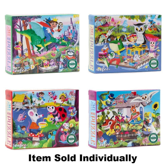 eeBoo Under 100 Piece Puzzles Fairies & Tales 36 Piece Mini Puzzle (Assorted Styles)