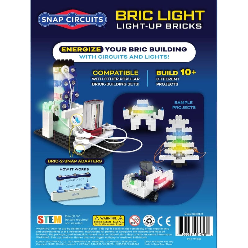 Elenco STEM Toys Snap Circuits Bric Light