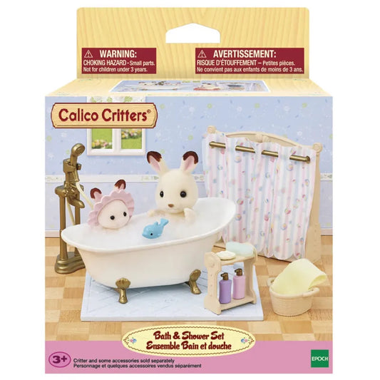 Epoch Doll Accessories Default Calico Critters: Bath & Shower Set