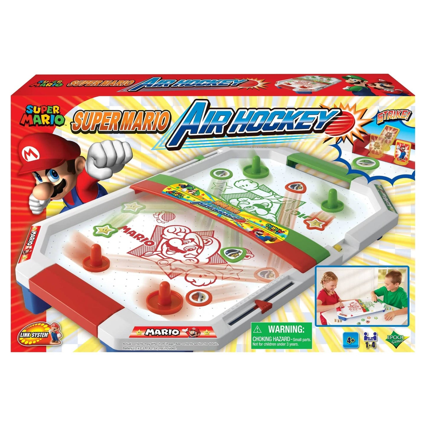 Epoch Physical Play Games Super Mario Air Hockey