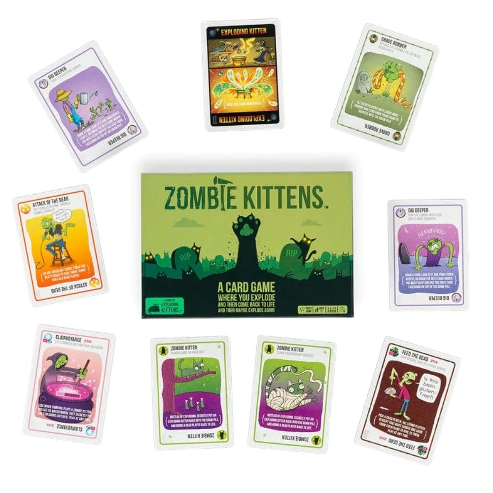 Exploding Kittens Card Games Zombie Kittens