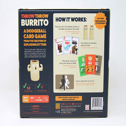 Exploding Kittens Physical Play Games Throw Throw Burrito
