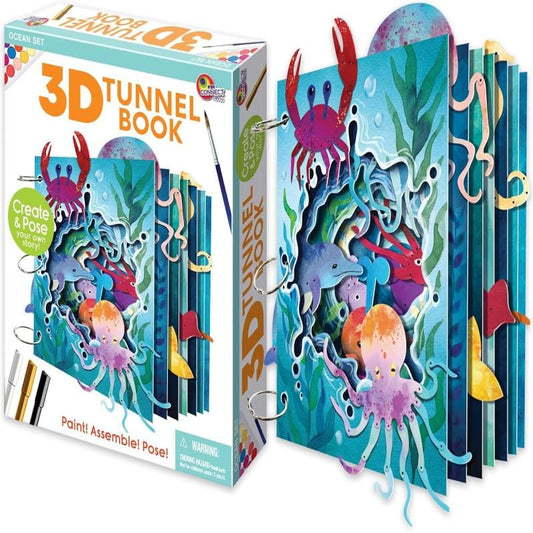 EyeConnect Coloring & Painting Kits Default 3D Tunnel Book Kit - Ocean Life