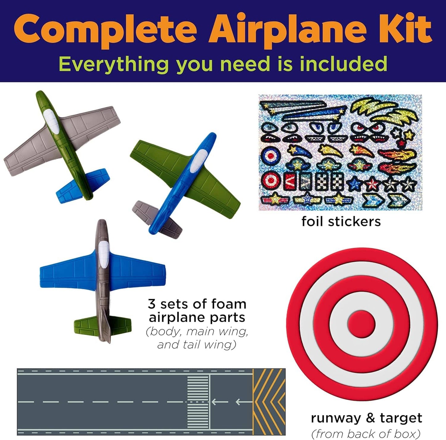 Faber-Castell Art & Craft Activity Kits Default Stunt Squadron Foam Fliers