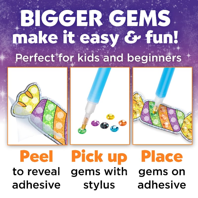 Faber-Castell Art & Craft Activity Kits Halloween Big Gem Diamond Painting