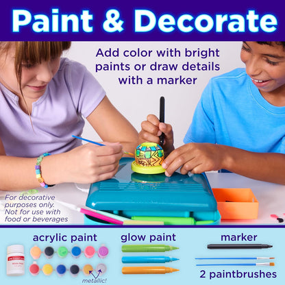 Faber-Castell Art & Craft Activity Kits Neon Glow Pottery Studio