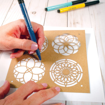 Faber-Castell Arts & Crafts Mixed Media Paper Stencils - Mandala
