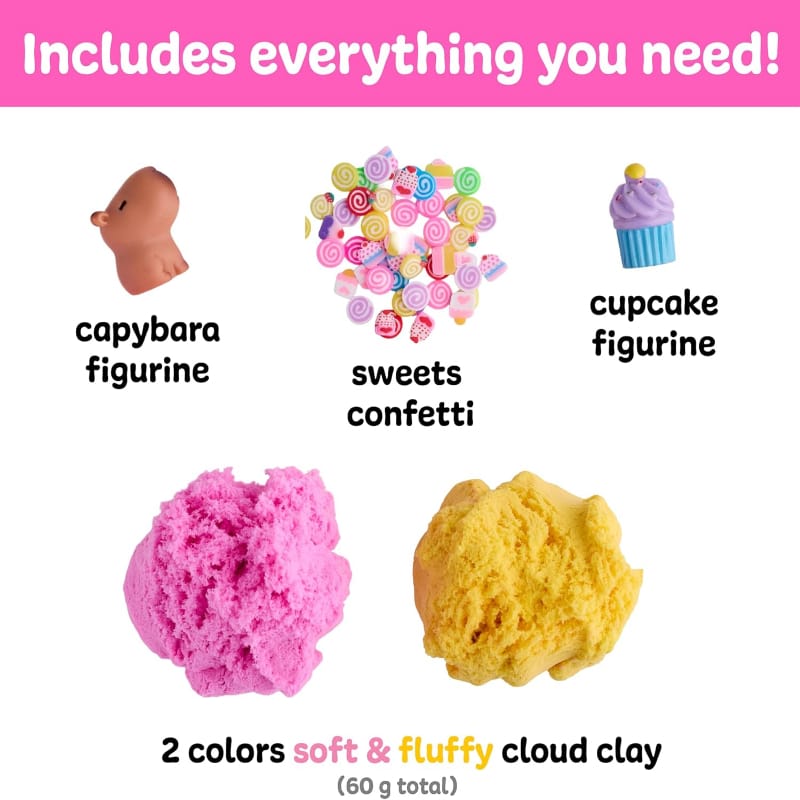 Faber-Castell Clay Arts & Crafts Sensory Minis - Capybara Cloud Clay