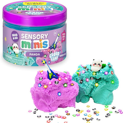 Faber-Castell Clay Arts & Crafts Sensory Minis - Pandas Cloud Clay