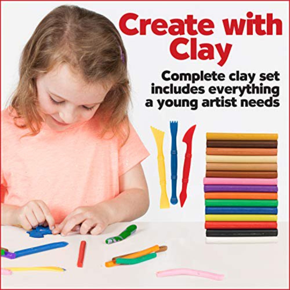 Faber-Castell Clay Arts & Crafts World Colors Modeling Clay (15 Pack)