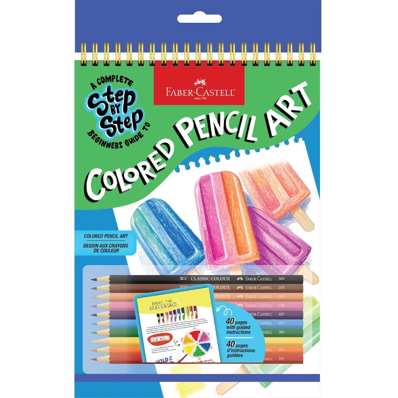 Faber-Castell Coloring & Painting Books Step by Step Color Pencil Art