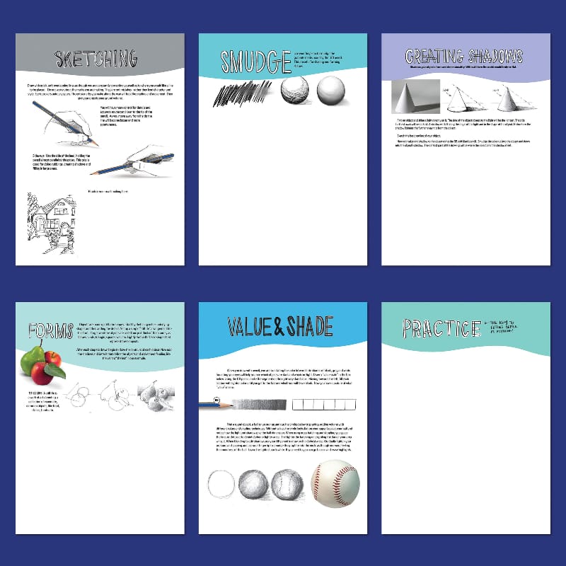 Faber-Castell Coloring & Painting Books Step by Step Drawing & Sketching