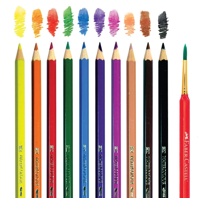Faber-Castell Coloring & Painting Books Step by Step Watercolor Pencil