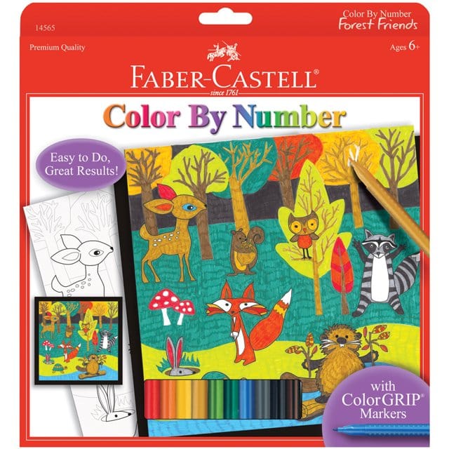 Faber-Castell Coloring & Painting Kits Color By Number - Forest Friends