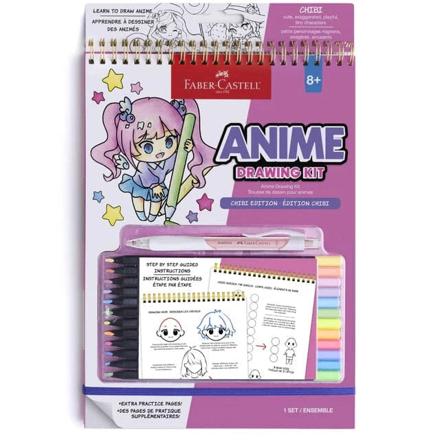 Faber-Castell Coloring & Painting Kits Default Anime Drawing Kit: Chibi