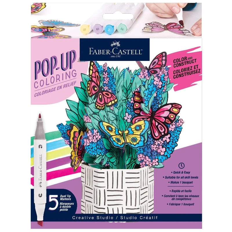 Faber-Castell Coloring & Painting Kits Default Pop Up Coloring Bouquet - Butterfly Bush