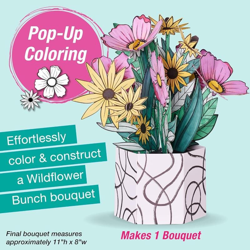 Faber-Castell Coloring & Painting Kits Default Pop Up Coloring Bouquet - Wildflower