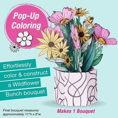 Faber-Castell Coloring & Painting Kits Default Pop Up Coloring Bouquet - Wildflower