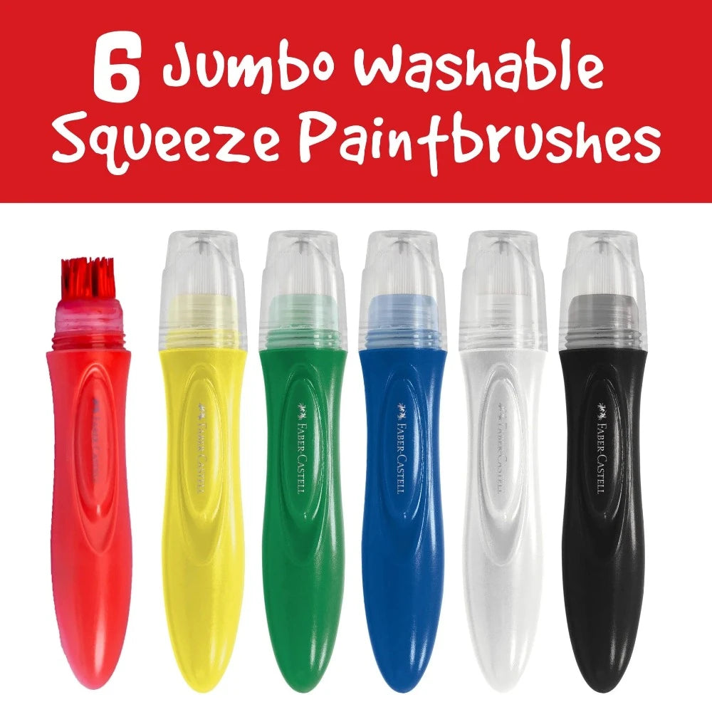 Faber-Castell Default Default Little Creatives Jumbo Squeezing Paintbrush (Set of 6)