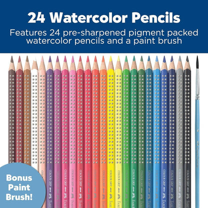 Faber-Castell Markers, Pens, Brushes & Crayons GRIP Watercolor EcoPencils (24 Count)