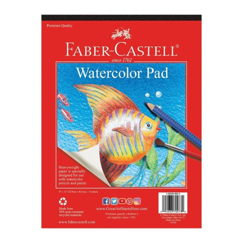 Faber-Castell Sketchbooks & Drawing Pads Watercolor Pad 9" x 12