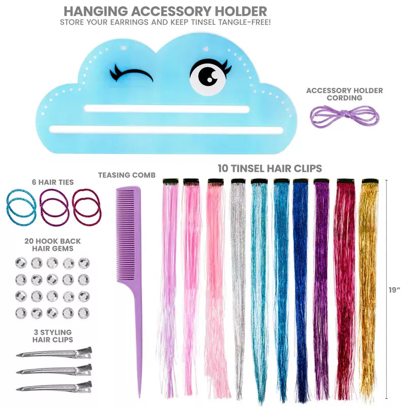 Fashion Angels Art & Craft Activity Kits Shimmer & Shine Tinsel Hair Styling  Kit