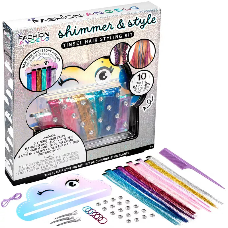 Fashion Angels Art & Craft Activity Kits Shimmer & Shine Tinsel Hair Styling  Kit