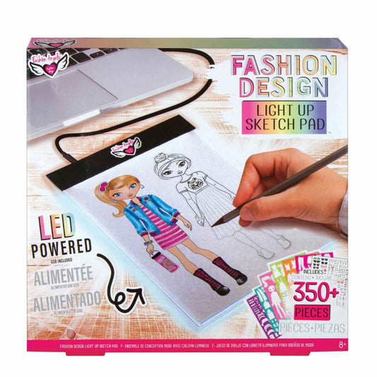 Fashion Angels Coloring & Painting Kits Fashion Design Light Up Sketch Pad