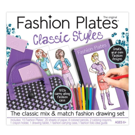 Fashion Plates Coloring & Painting Kits Fashion Plates - Classic Styles