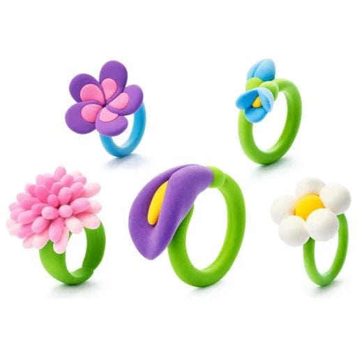 Fat Brain Clay Arts & Crafts Default Hey Clay - Bijou Flower Rings