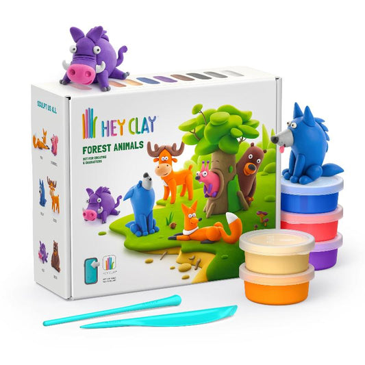 Fat Brain Clay Arts & Crafts Default Hey Clay - Forest Animals