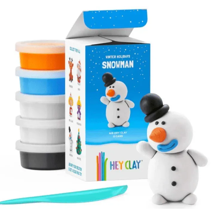 Fat Brain Clay Arts & Crafts Default Hey Clay Winter Holiday Singles (Assorted Styles)