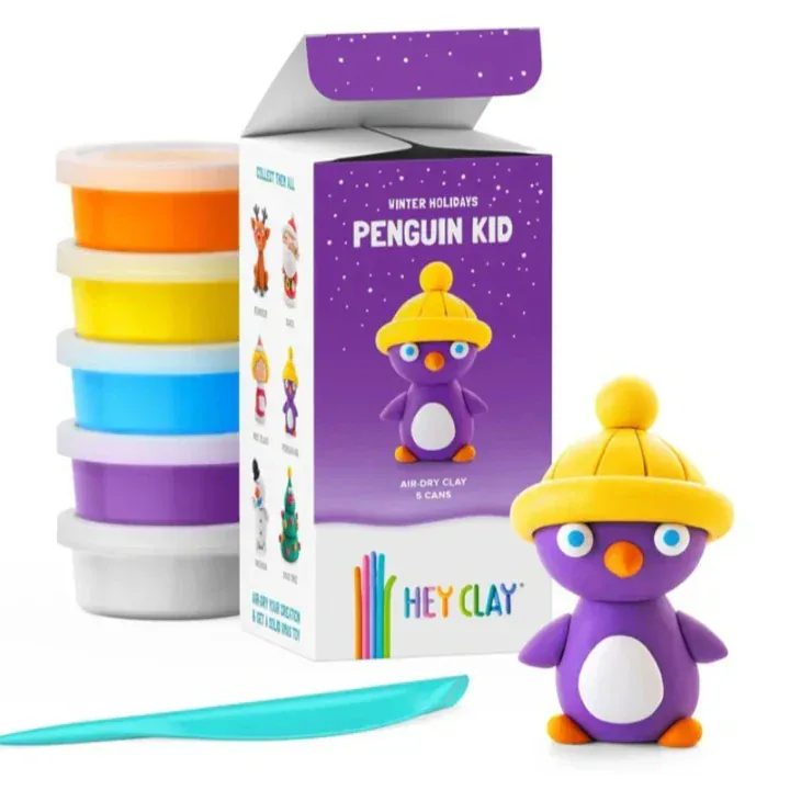 Fat Brain Clay Arts & Crafts Default Hey Clay Winter Holiday Singles (Assorted Styles)