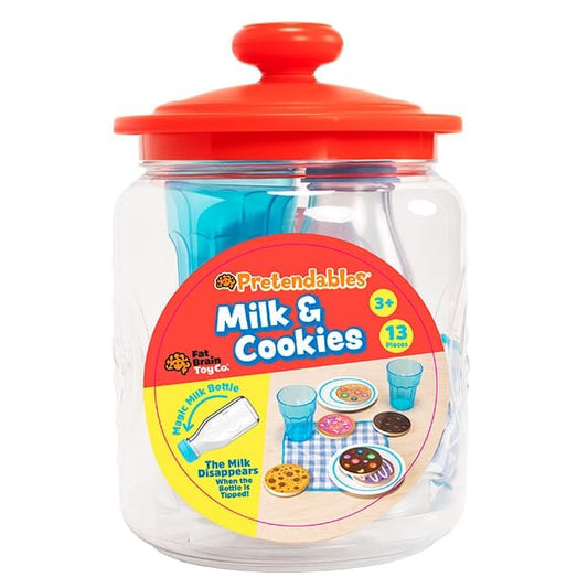 Fat Brain Pretend Food & Cooking Toys Default Pretendables Milk & Cookies Set