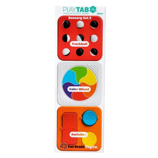 Fat Brain Sensory Toys Default PlayTab Tiles: Trackball, Color Wheel, Switches