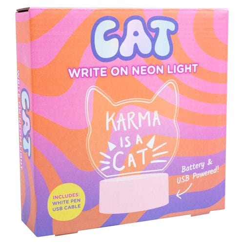 Fizz Creations Gift Cat Write On Neon Light