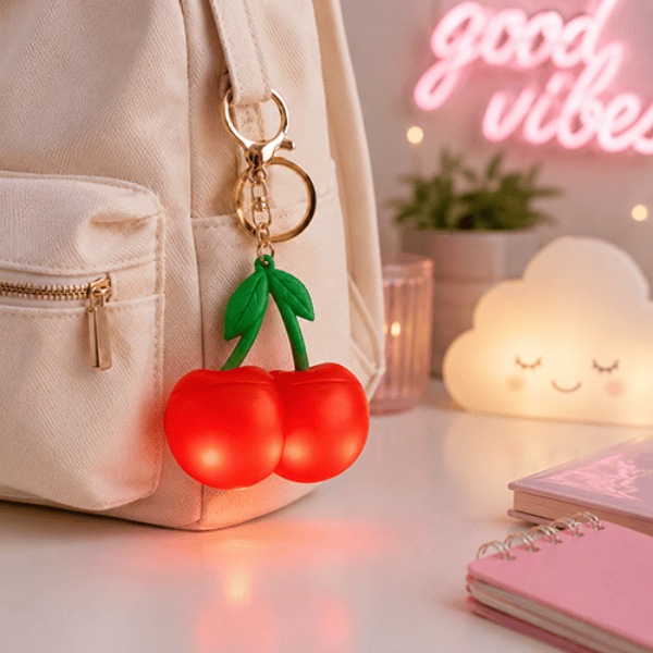 Fizz Creations Keychains Cherry Light Up Bag Charm