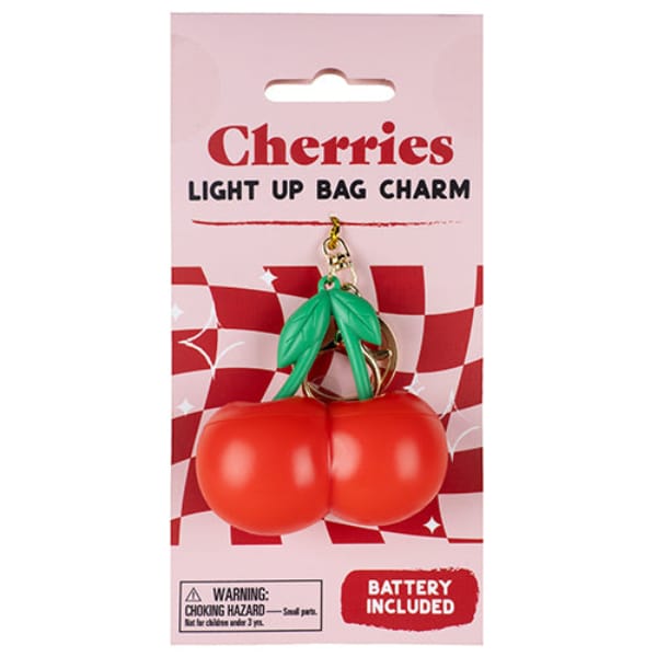 Fizz Creations Keychains Cherry Light Up Bag Charm