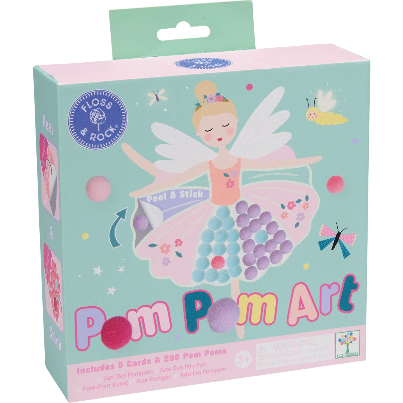 Floss & Rock Art & Craft Activity Kits Enchanted Pom Pom Art