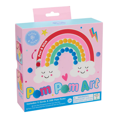 Floss & Rock Art & Craft Activity Kits Rainbow Fairy Pom Pom Art