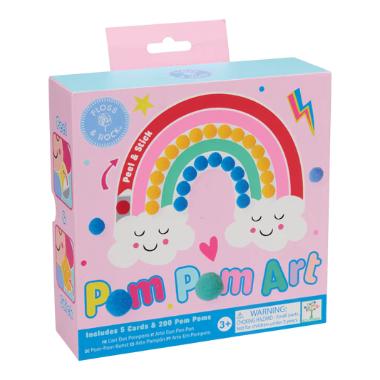 Floss & Rock Art & Craft Activity Kits Rainbow Fairy Pom Pom Art