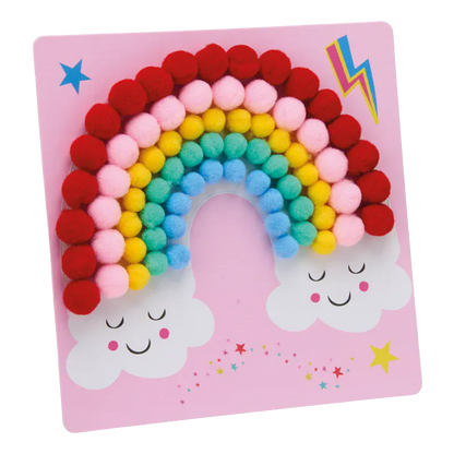 Floss & Rock Art & Craft Activity Kits Rainbow Fairy Pom Pom Art