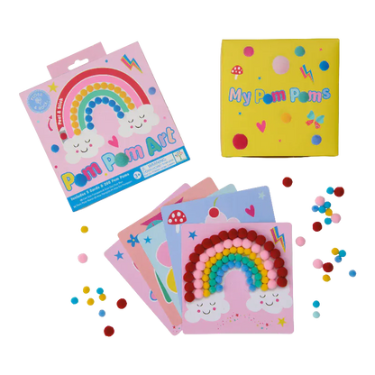 Floss & Rock Art & Craft Activity Kits Rainbow Fairy Pom Pom Art