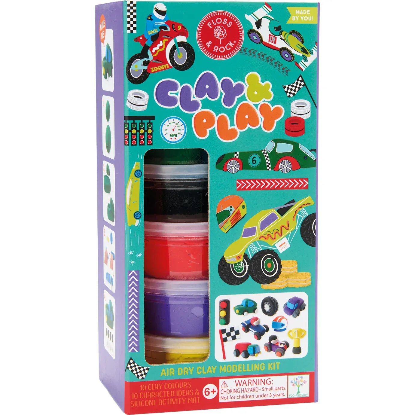 Floss & Rock Clay Arts & Crafts Cars Clay & Play