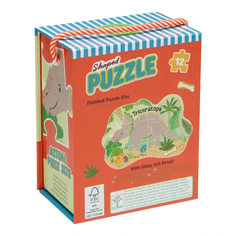 Floss & Rock Dino 12 pc Shaped Puzzle