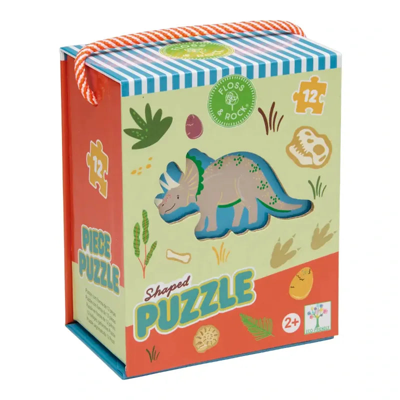 Floss & Rock Dino 12 pc Shaped Puzzle