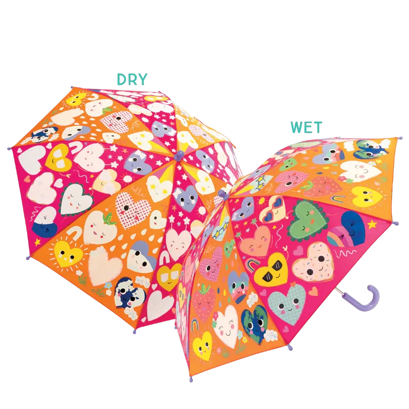 Floss & Rock Umbrellas Hearts Color Changing Umbrella